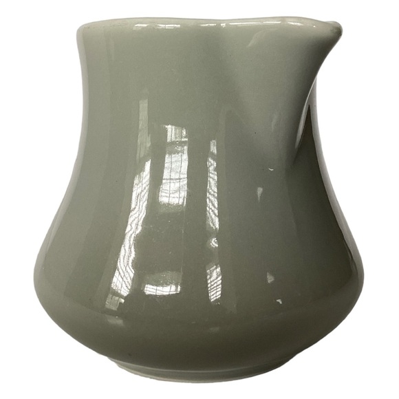 Shenango Ceramic Pottery Creamer Syrup Restaurant Hotel Ware Light Green VTG EUC - Picture 4 of 14